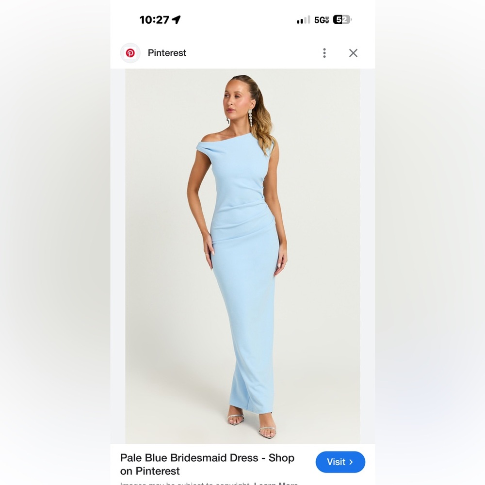 Showpo One Shoulder Light Blue Dress